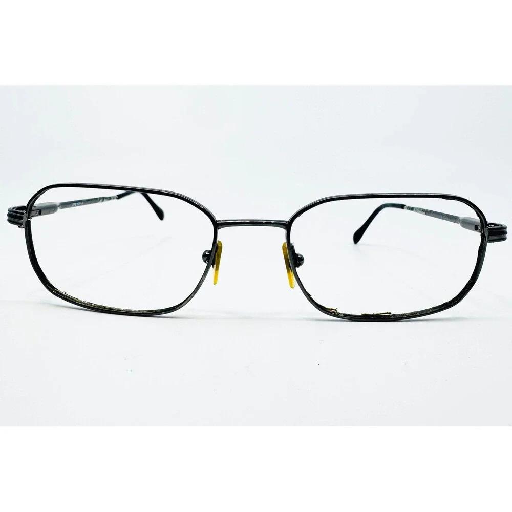 Sferoflex Eyeglasses Mens Black Fair Metal Square Frame 53-19-140